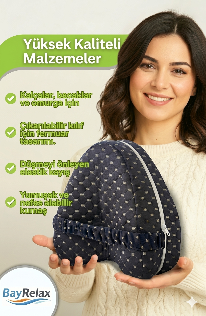 BayRelax™ ErgoSupport Ortopedik Bacak Arası Destek Yastığı