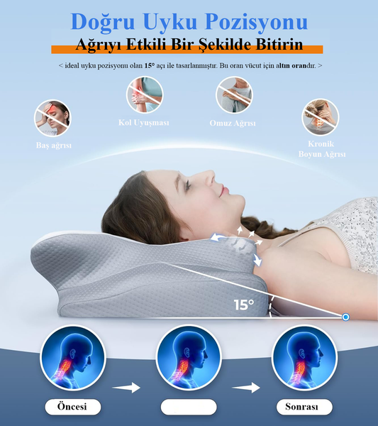 BayRelax™ Hafızalı Ağrı Giderici Ortopedik Yastık
